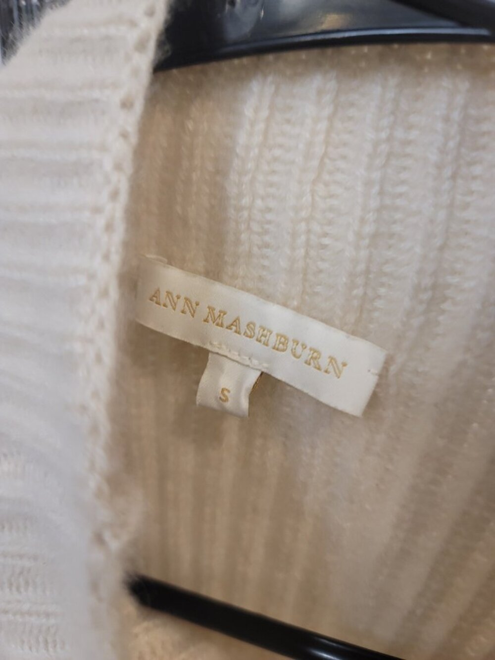 Ann Mashburn Cashmere Sweater Vest Women’s S Beige - Picture 4 of 6